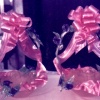 The shimmering elegance of  pulled sugar candy cakes  & favours